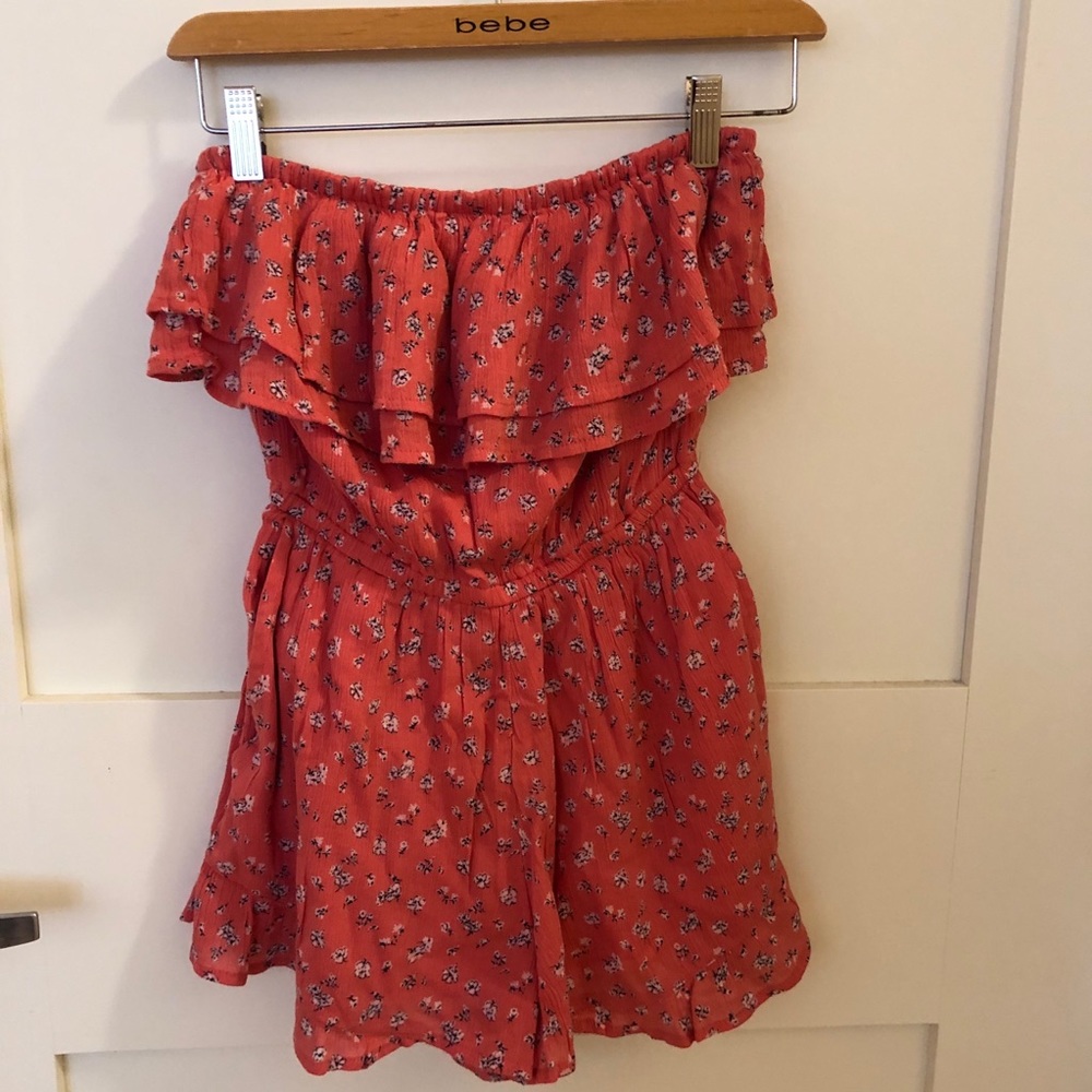 Women’s Coral Strapless Romper - Abercrombie XS
